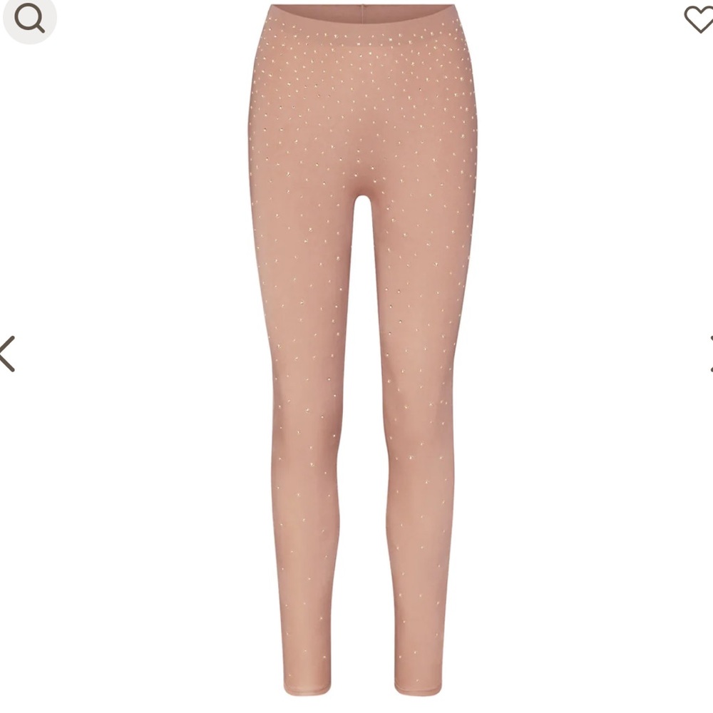 Skims Swarovski jelly High waited leggings color Sienna size M brand new
